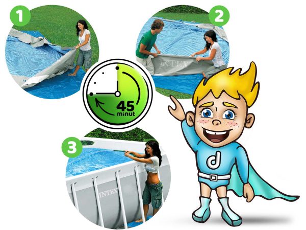 Trampolina ogrodowa 12ft/374cm z siatką wewnętrzną i drabinką Neo-Sport - obrazek 5