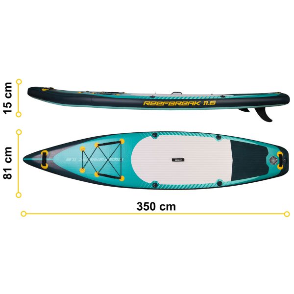 Deska SUP Reefbreak 350 x 81 x 15 cm Neo-Sport 170303 - obrazek 5