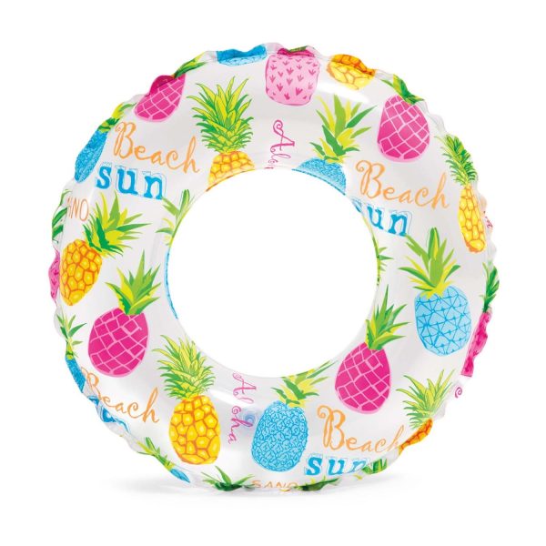 Kółko do pływania z nadrukiem średnica 61 cm INTEX 59241 ananas - obrazek 2