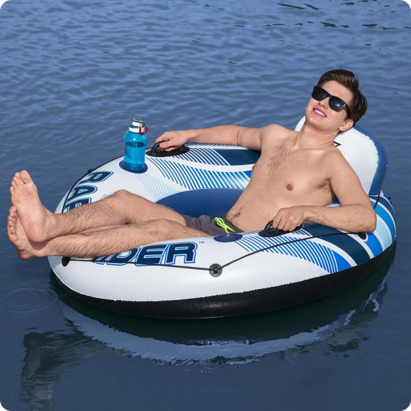 Koło do pływania Rapid Rider śr. 135 cm 2 uchwyty Bestway 43116 - obrazek 2