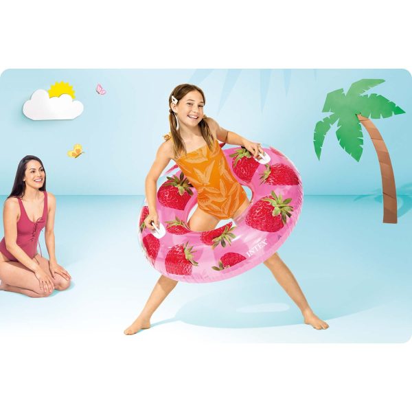 Koło do pływania truskawki 107 cm INTEX 56261 - obrazek 2