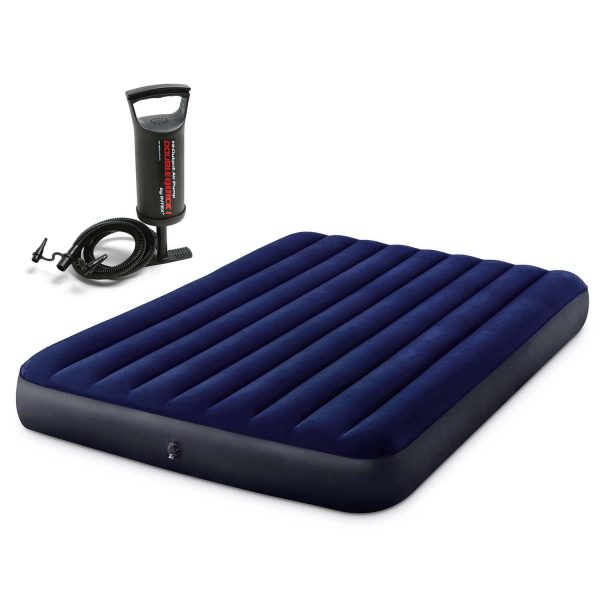Materac dmuchany 203x152x25 cm z pompką tłokową INTEX 64759 - obrazek 3