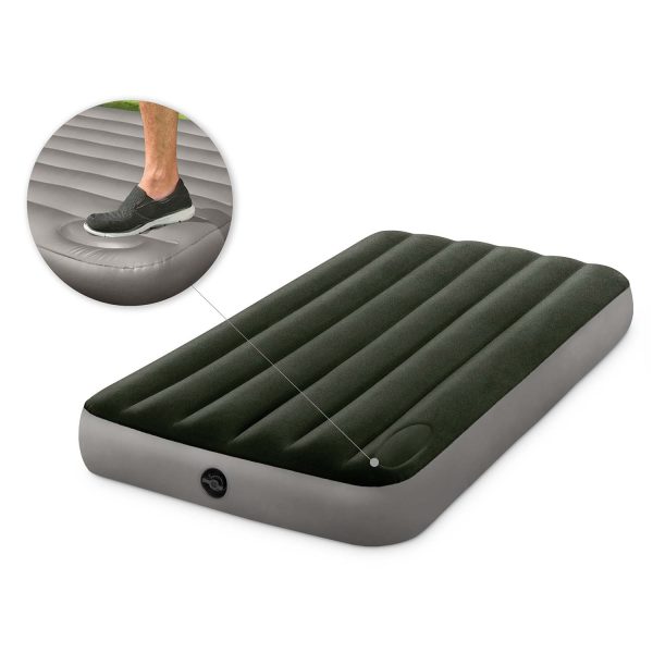 Materac dmuchany 191x99x25 cm z wbudowaną pompką nożną INTEX 64761 - obrazek 3