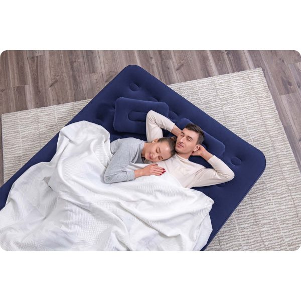 Materac dmuchany 203x152x22 cm z pompką tłokową Bestway 67374 - obrazek 4