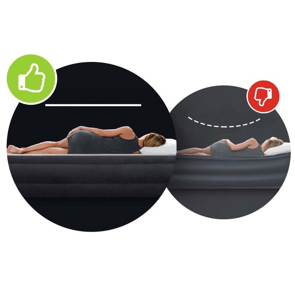 Materac dmuchany 203x152x25 cm z wbudowaną pompką nożną INTEX 64763 - obrazek 6