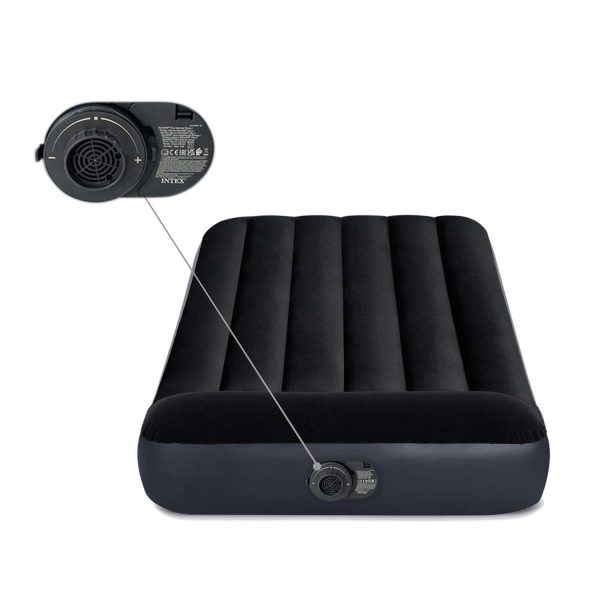 Materac dmuchany 191x99x25 cm z wbudowaną pompką elektryczną INTEX 64146ND - obrazek 2