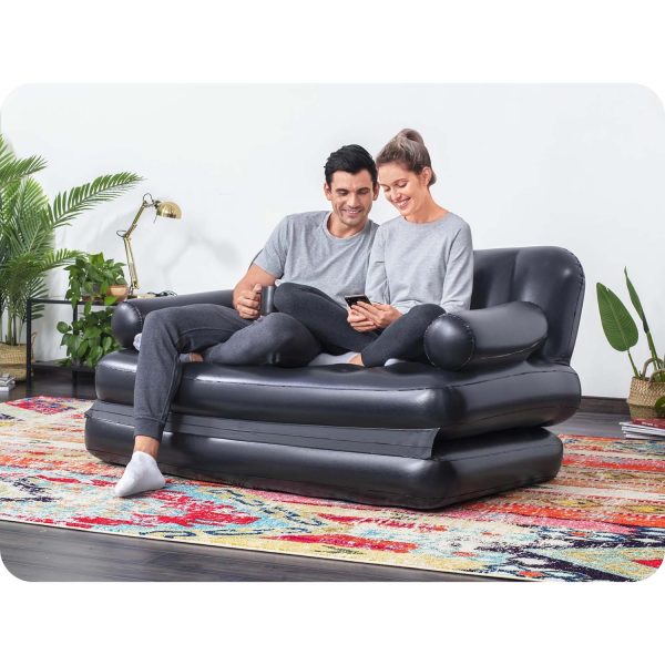 Materac Łóżko 188 x 152 x 64 cm Bestway 75054 - obrazek 4