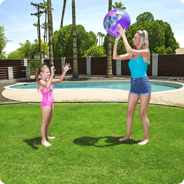 Piłka plażowa 51 cm fioletowa Bestway 31036 - obrazek 2
