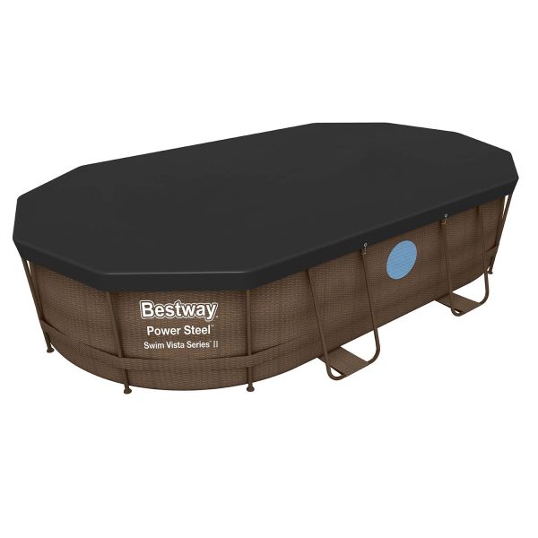 Pokrywa do basenu stelażowego owalnego 427 x 250 x 100 cm Bestway 58425 - obrazek 5