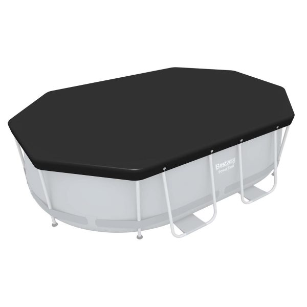 Pokrywa do basenu stelażowego owalnego 300 x 200 x 84 cm Bestway 58424 - obrazek 4