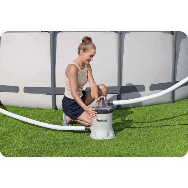 Pompa filtrująca do basenu 5678 l/h + kulki filtrujące Bestway 58870 - obrazek 2