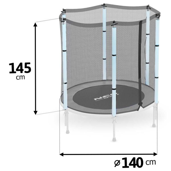 Siatka zewnetrzna do trampoliny 140cm 4,5ft Neo-sport - obrazek 3