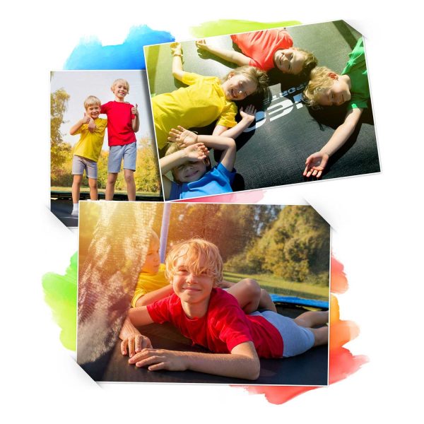 Trampolina ogrodowa 10ft/312cm z siatką zewnętrzną i drabinką Neo-Sport - obrazek 5