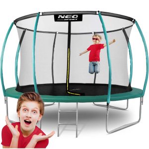 Trampolina ogrodowa 10ft/312cm z siatką zewnętrzną i drabinką Neo-Sport