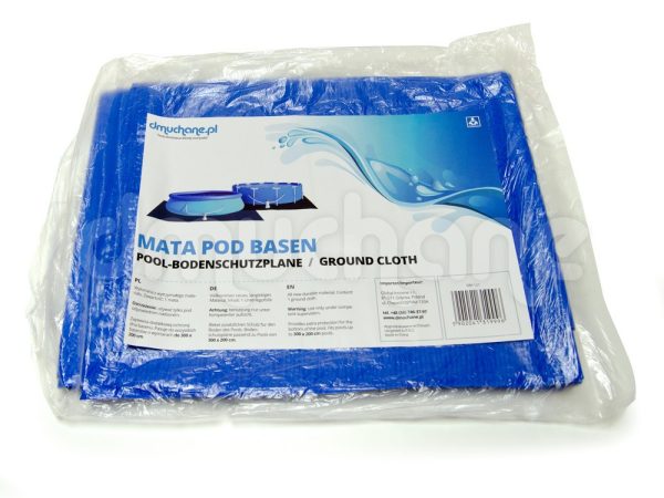 Uniwersalna mata pod basen ogrodowy 335 x 335 cm DM-112 - obrazek 3